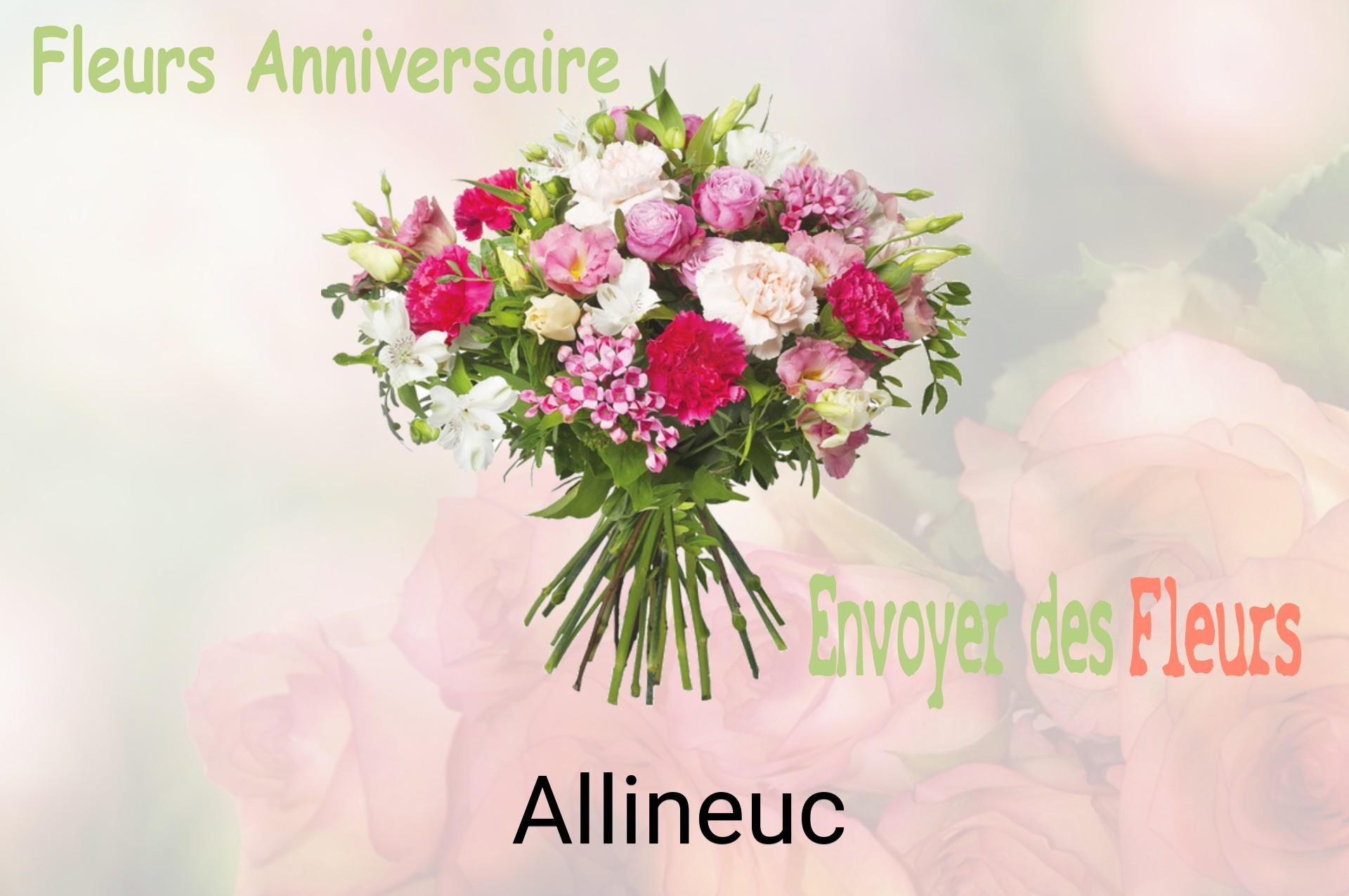 Bouquet de fleurs d’anniversaire livré à Allineuc