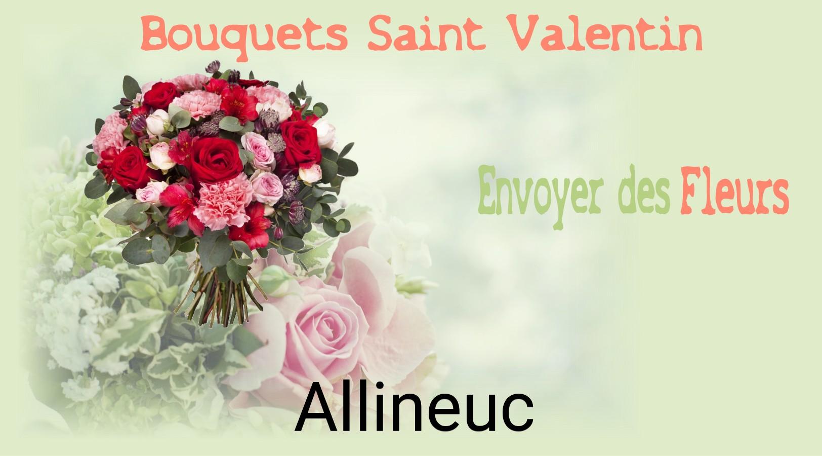 Roses de Saint-Valentin livrées à Allineuc